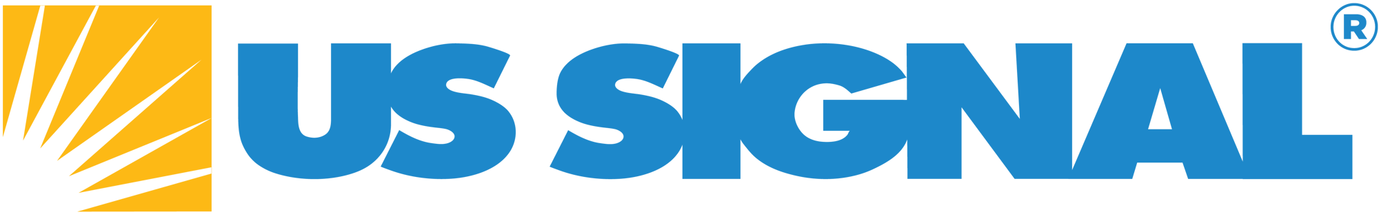 US Signal Logo Blue and Yellow